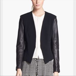 Rag and Bone Blazer, lamb leather sleeves